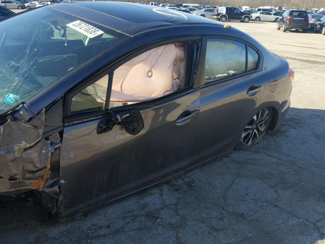 2HGFB2F91DH513007 - 2013 HONDA CIVIC EXL GRAY photo 10