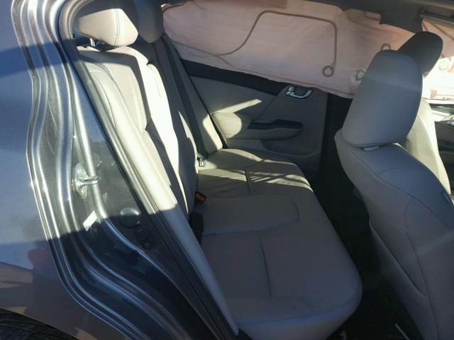 2HGFB2F91DH513007 - 2013 HONDA CIVIC EXL GRAY photo 6