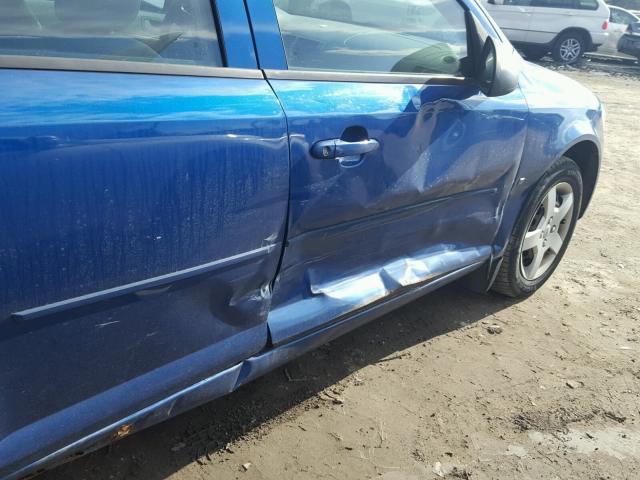 1G1AK55F567634390 - 2006 CHEVROLET COBALT LS BLUE photo 9