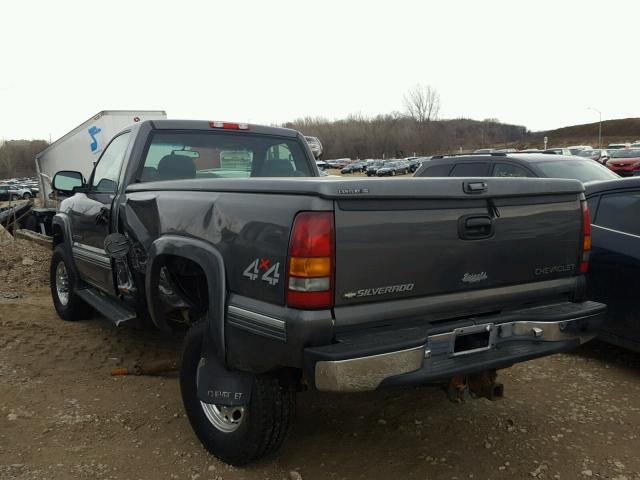 1GCHK24UX1Z276155 - 2001 CHEVROLET SILVERADO GRAY photo 3