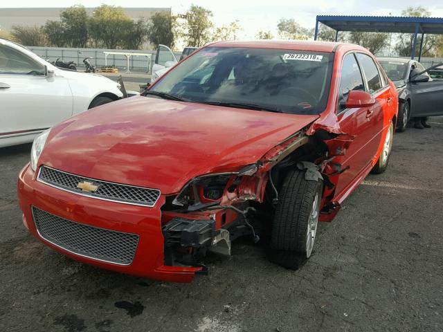 2G1WA5E31D1186688 - 2013 CHEVROLET IMPALA LS RED photo 2