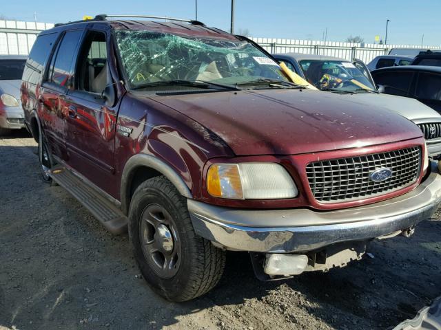 1FMEU17L61LA56326 - 2001 FORD EXPEDITION RED photo 1