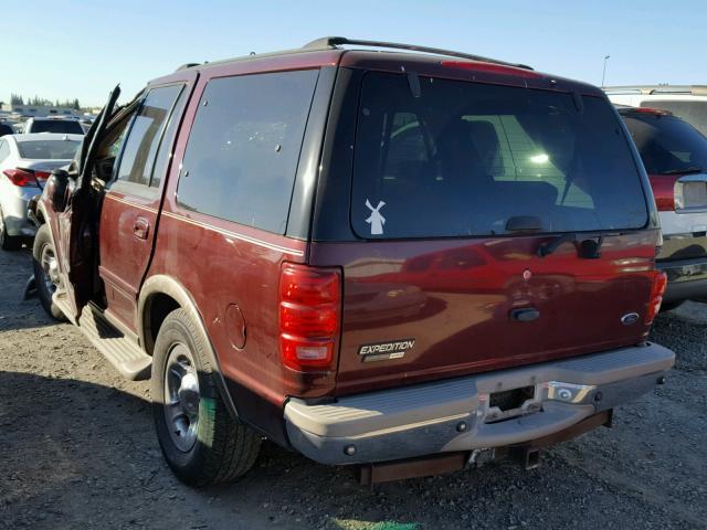 1FMEU17L61LA56326 - 2001 FORD EXPEDITION RED photo 3