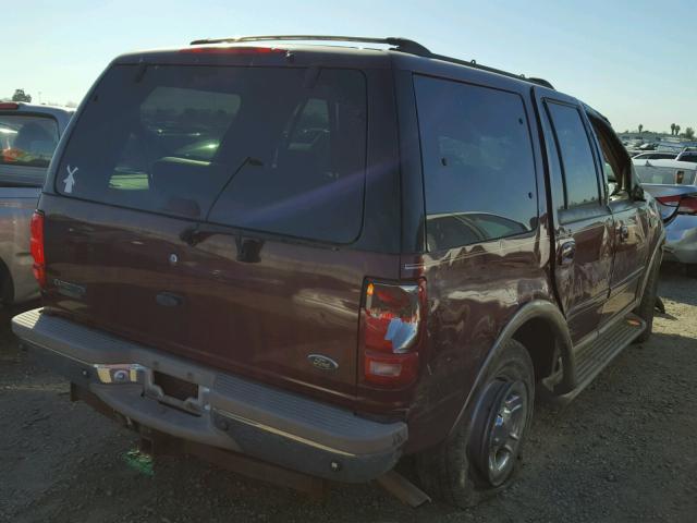 1FMEU17L61LA56326 - 2001 FORD EXPEDITION RED photo 4