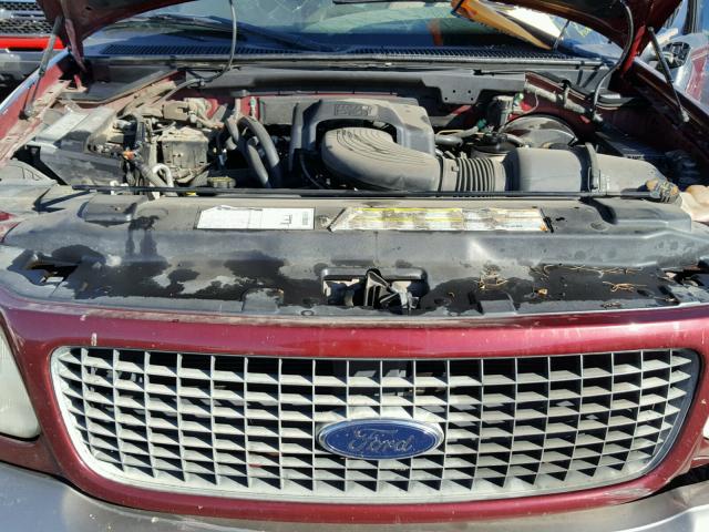 1FMEU17L61LA56326 - 2001 FORD EXPEDITION RED photo 7