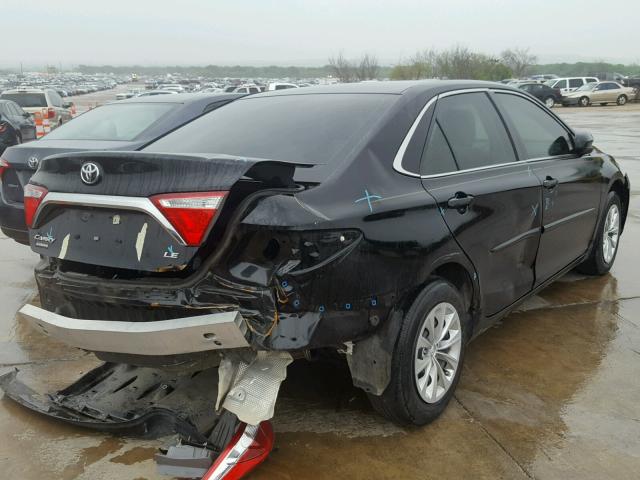 4T4BF1FK3FR466255 - 2015 TOYOTA CAMRY LE BLACK photo 4