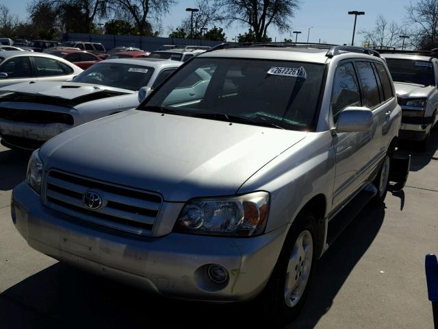 JTEDP21A960112039 - 2006 TOYOTA HIGHLANDER SILVER photo 2