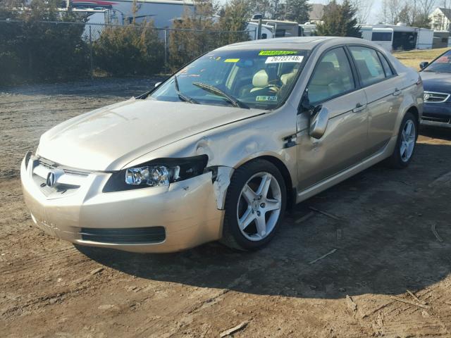 19UUA66275A054389 - 2005 ACURA TL GOLD photo 2