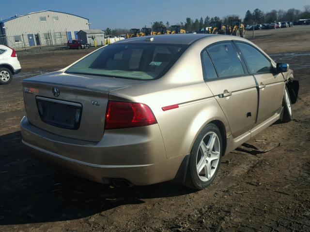 19UUA66275A054389 - 2005 ACURA TL GOLD photo 4