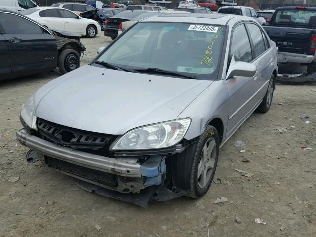 2HGES26795H576240 - 2005 HONDA CIVIC EX ვერცხლისფერი ფოტო 2
