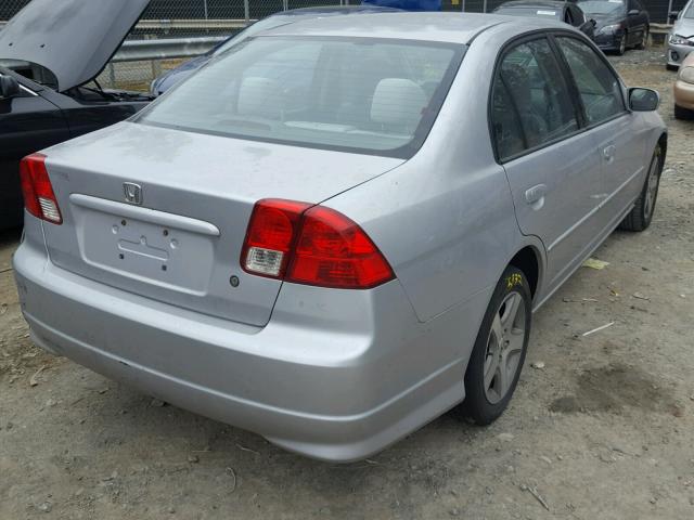 2HGES26795H576240 - 2005 HONDA CIVIC EX ვერცხლისფერი ფოტო 4
