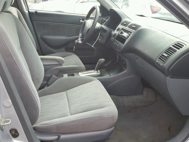 2HGES26795H576240 - 2005 HONDA CIVIC EX ვერცხლისფერი ფოტო 5