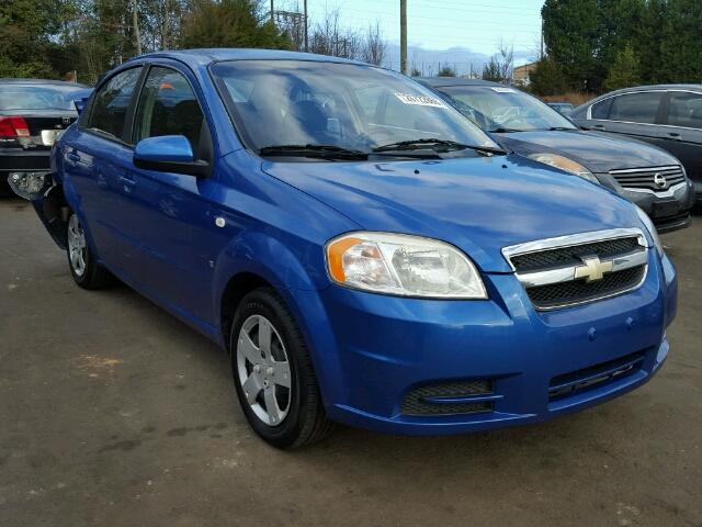 KL1TD56638B280675 - 2008 CHEVROLET AVEO BASE Niebieski zdjęcie 1