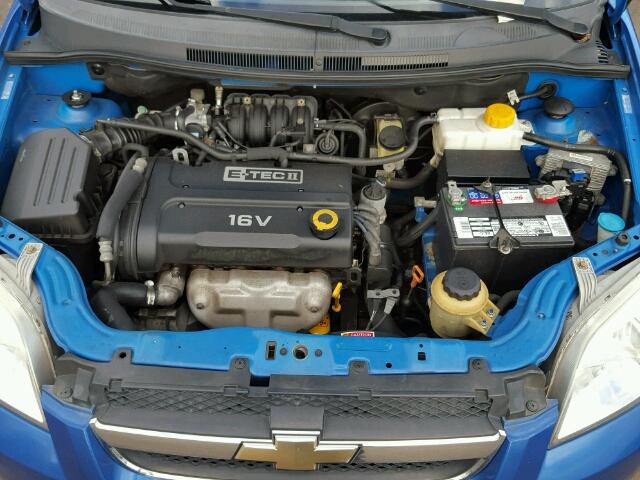 KL1TD56638B280675 - 2008 CHEVROLET AVEO BASE Niebieski zdjęcie 7