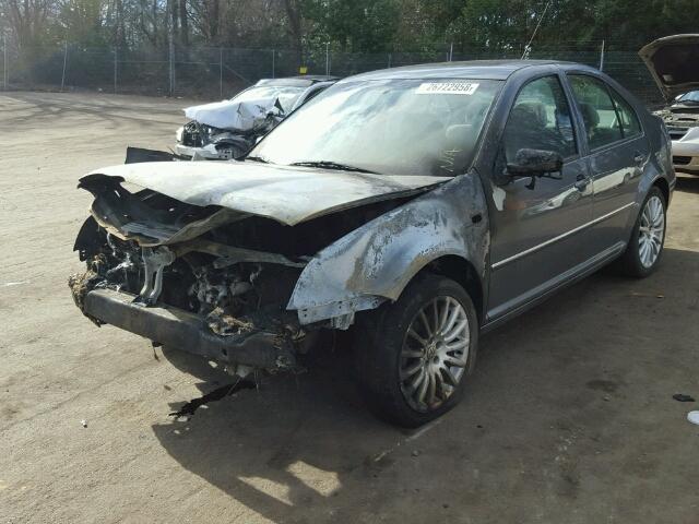 3VWSE69M84M031936 - 2004 VOLKSWAGEN JETTA GLS GRAY photo 2