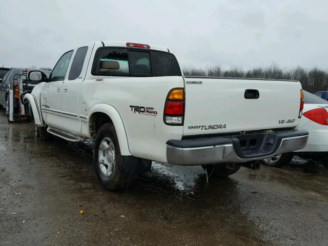 5TBBT4814YS067867 - 2000 TOYOTA TUNDRA ACC WHITE photo 3