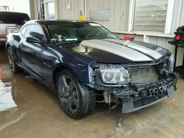 2G1FG1ED9B9163576 - 2011 CHEVROLET CAMARO LT BLUE photo 1