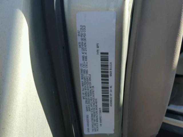 4S4BP62C777338376 - 2007 SUBARU LEGACY OUT GOLD photo 10