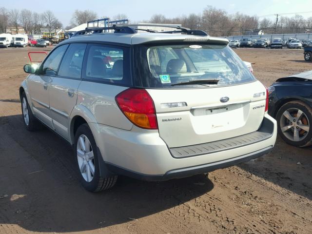 4S4BP62C777338376 - 2007 SUBARU LEGACY OUT GOLD photo 3