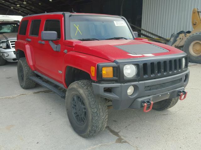 5GTDN136668168902 - 2006 HUMMER H3 RED photo 1