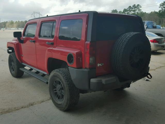 5GTDN136668168902 - 2006 HUMMER H3 RED photo 3