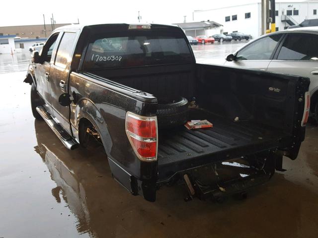 1FTEW1CM0CFA12711 - 2012 FORD F150 SUPER BLACK photo 3