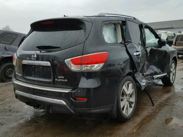 5N1AR2MM9EC705822 - 2014 NISSAN PATHFINDER BLACK photo 4