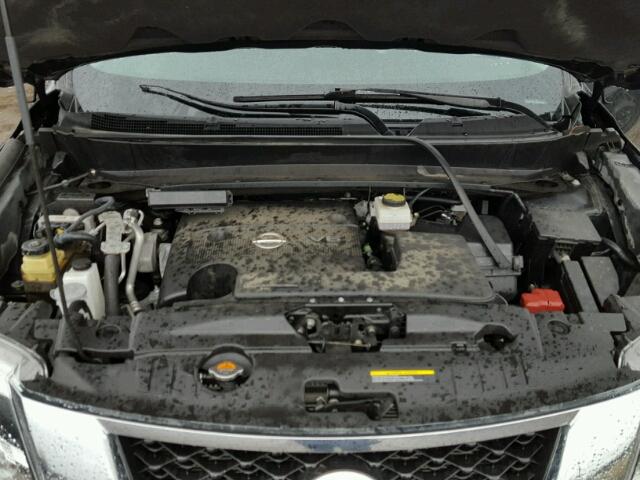 5N1AR2MM9EC705822 - 2014 NISSAN PATHFINDER BLACK photo 7