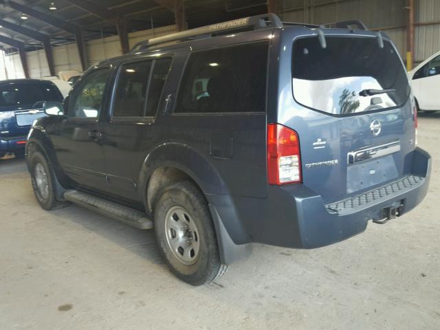 5N1AR18U96C682175 - 2006 NISSAN PATHFINDER BLUE photo 3