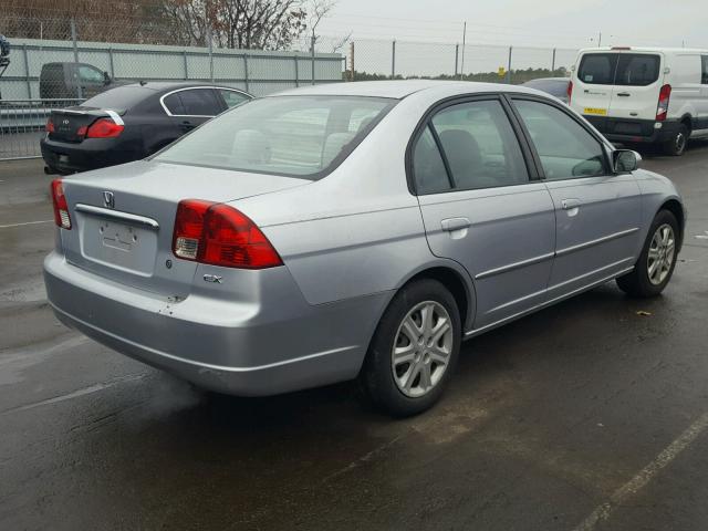 2HGES26763H618036 - 2003 HONDA CIVIC EX SILVER photo 4