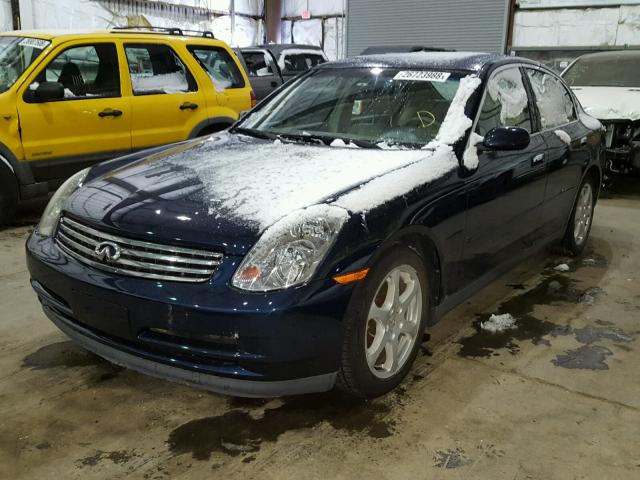 JNKCV51E23M010045 - 2003 INFINITI G35 BLUE photo 2