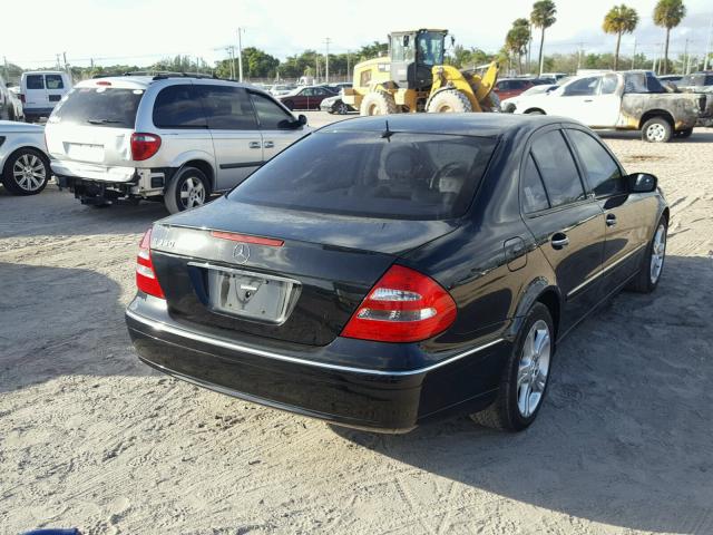 WDBUF56J36A973789 - 2006 MERCEDES-BENZ E 350 BLACK photo 4