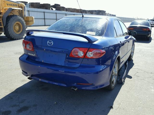 1YVFP80C445N90169 - 2004 MAZDA 6 I BLUE photo 4