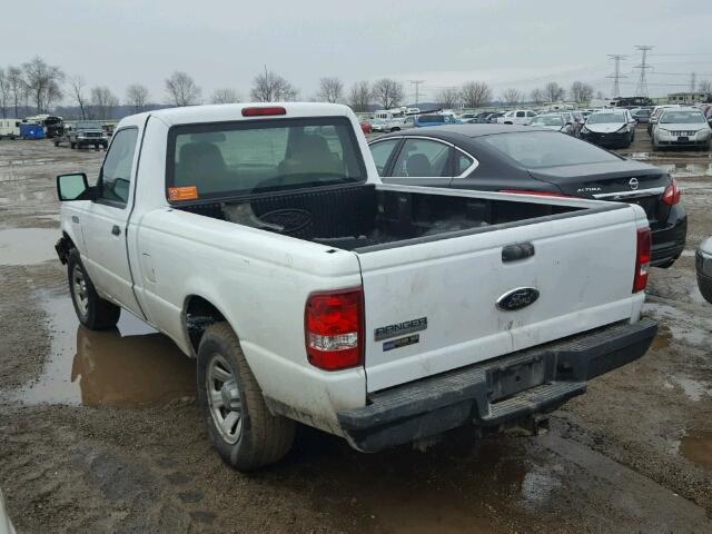 1FTYR10D19PA23759 - 2009 FORD RANGER WHITE photo 3