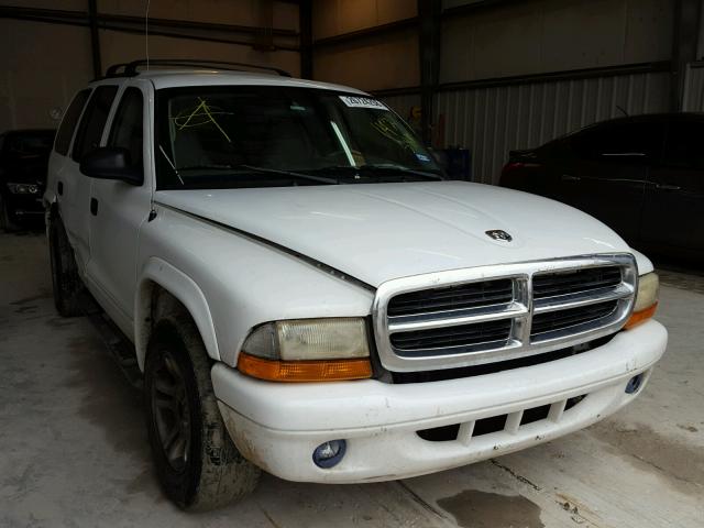 1B4HR48N02F142586 - 2002 DODGE DURANGO SL WHITE photo 1