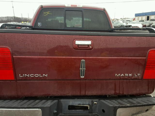 5LTPW18506FJ09869 - 2006 LINCOLN MARK LT RED photo 6