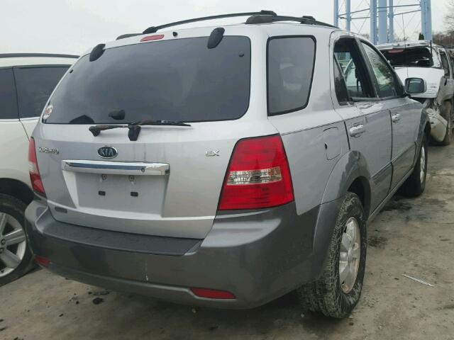 KNDJC736775707288 - 2007 KIA SORENTO EX SILVER photo 4