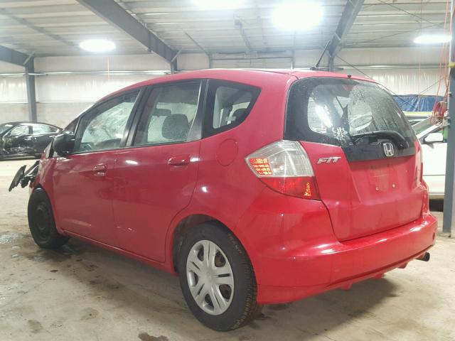 JHMGE88259S061851 - 2009 HONDA FIT RED photo 3
