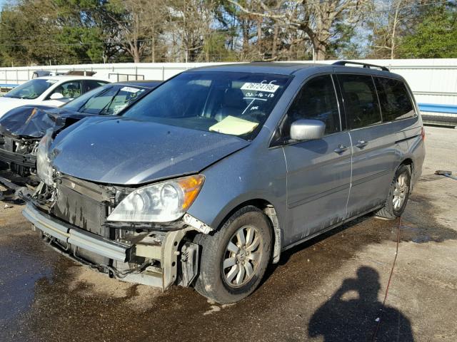 5FNRL38628B050565 - 2008 HONDA ODYSSEY EX BLUE photo 2