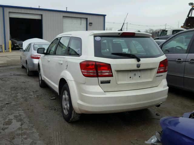 3D4PG4FB4AT194386 - 2010 DODGE JOURNEY SE WHITE photo 3