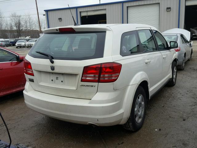 3D4PG4FB4AT194386 - 2010 DODGE JOURNEY SE WHITE photo 4