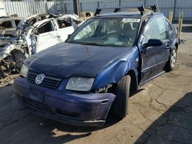 3VWSK69M03M050259 - 2003 VOLKSWAGEN JETTA GLS BLUE photo 2