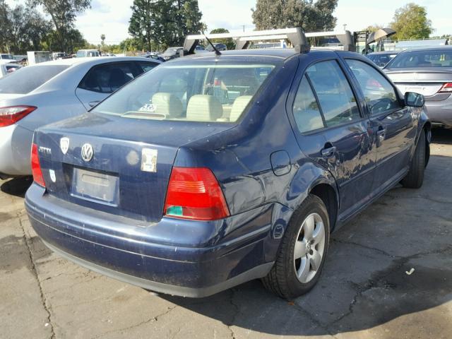 3VWSK69M03M050259 - 2003 VOLKSWAGEN JETTA GLS BLUE photo 4