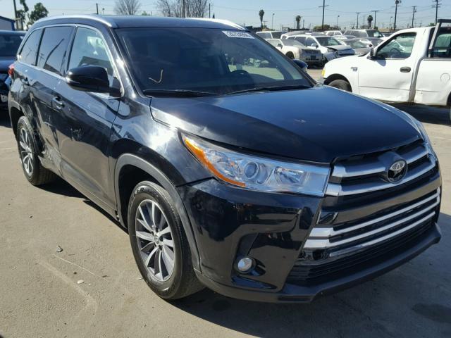 5TDKZRFH4HS512272 - 2017 TOYOTA HIGHLANDER BLACK photo 1