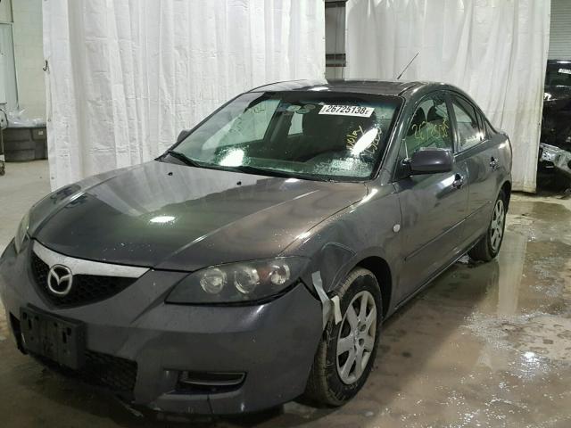 JM1BK12G881854369 - 2008 MAZDA 3 I GRAY photo 2