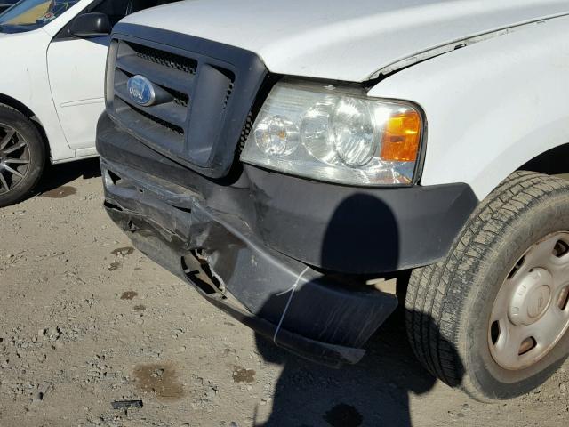 1FTRF12276NA05556 - 2006 FORD F150 WHITE photo 9