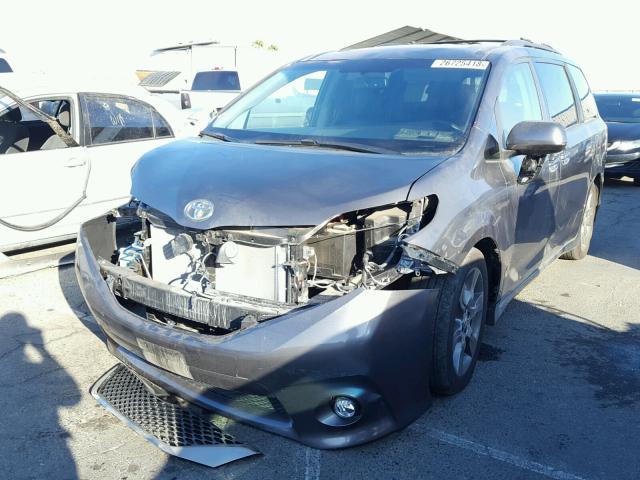 5TDXK3DCXFS640009 - 2015 TOYOTA SIENNA SPO CHARCOAL photo 2