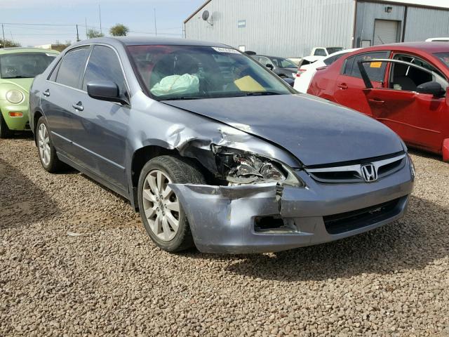 1HGCM66477A090090 - 2007 HONDA ACCORD SE BLUE photo 1