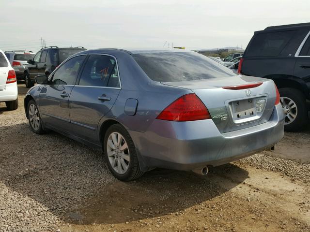 1HGCM66477A090090 - 2007 HONDA ACCORD SE BLUE photo 3