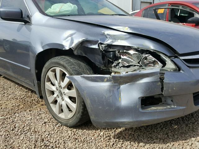 1HGCM66477A090090 - 2007 HONDA ACCORD SE BLUE photo 9